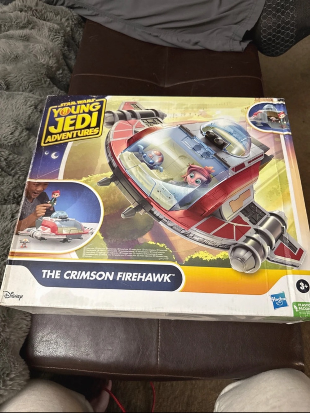Hasbro Star Wars Young Jedi Adventures Crimson Firehawk Toy - Red, Silver